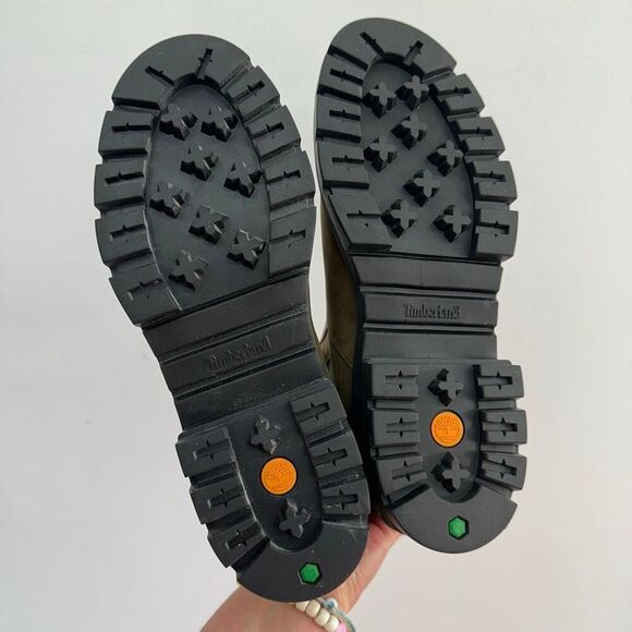 Timberland Women’s Cortina Valley Chelsea Boots In Olive Nubuck Leather - Picture 13 of 13